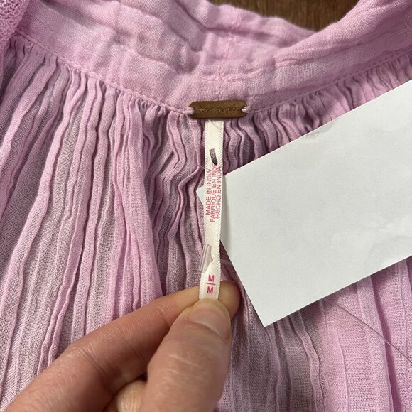 NEW Free People Lilac Babydoll 100 Degree Dress Sz M - Picture 10 of 16